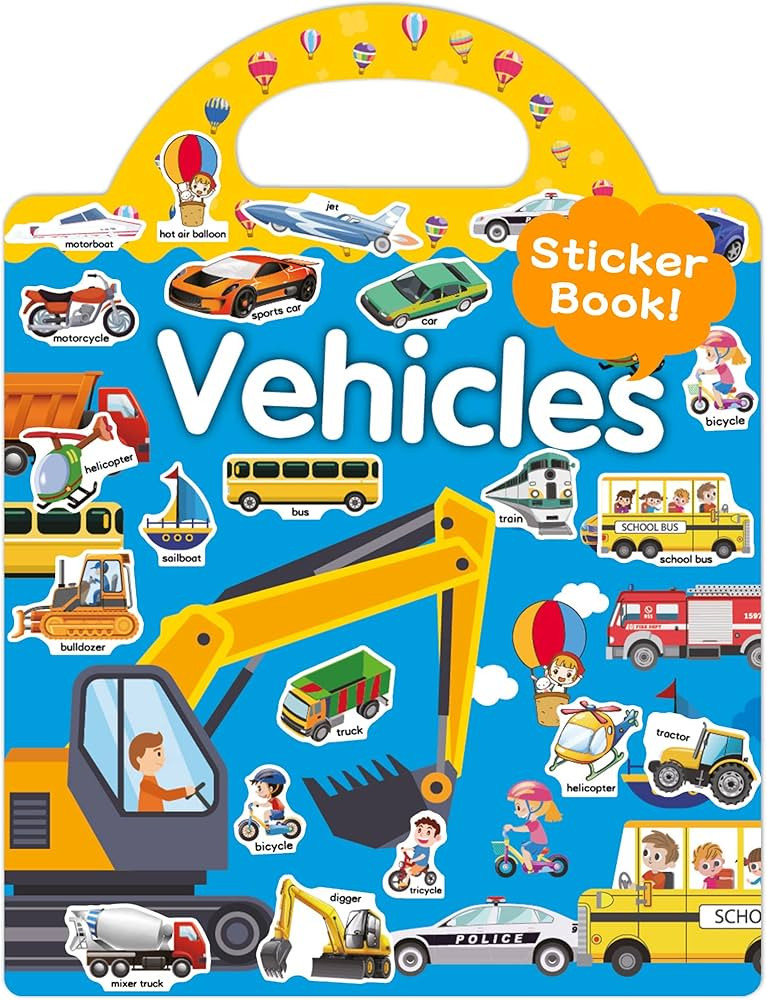 Benresive Reusable Sticker Book for Toddlers 2-4 Years, Fun Travel Stickers for Kids, Waterproof ... | Amazon (US)