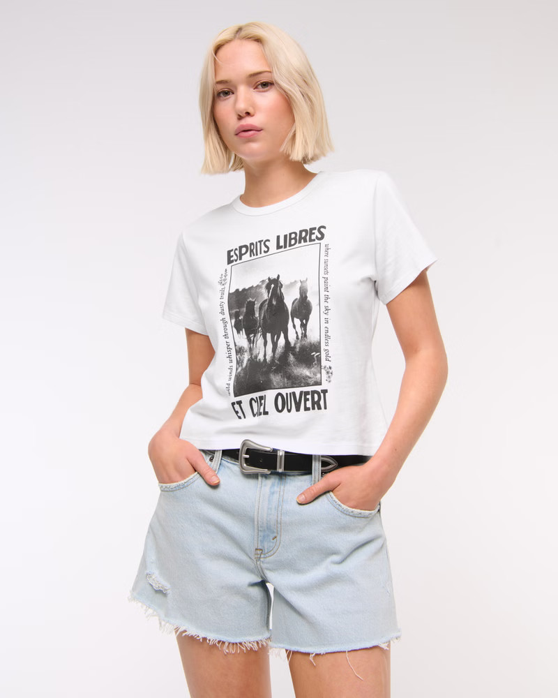 Mid Rise A-Line Short | Abercrombie & Fitch (US)