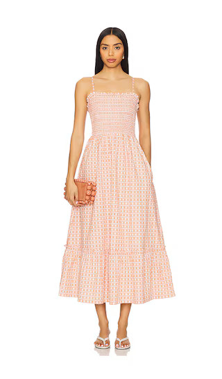 Magnolia Ankle Dress in Bellini Plaid Print | Revolve Clothing (Global)