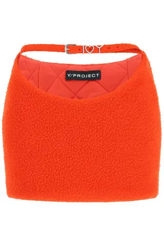 Y PROJECT CUT-OUT BOUCLÉ MINI SKIRT | Residenza725 US
