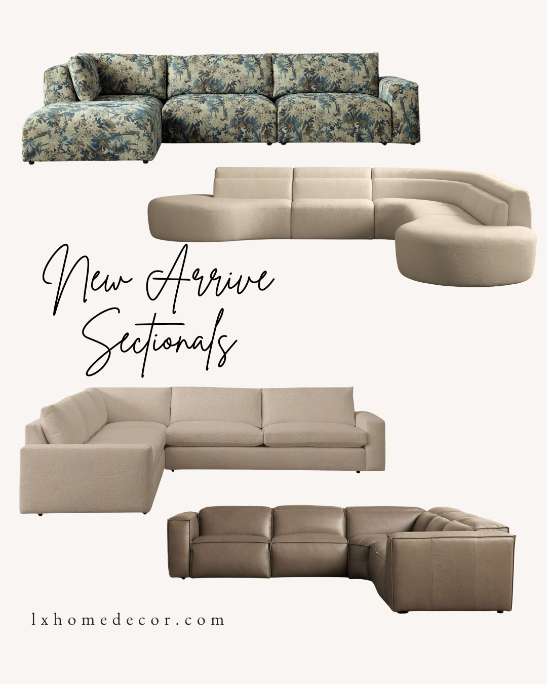Picking a sofa is a huge deal, and these new arrivals make it so much easier! From the curved cream sectional that looks like a piece of art to the floral patterned sofa for a pop of personality, there is something for everyone. Whether you want sleek leather or cozy fabric, these are designed for ultimate comfort and style.

#LTKhome #livingroomgoals #sectionals #interiordesign #homestyle #newarrivals 

 #LTKHome #LTKFindsUnder50 #LTKFindsUnder100