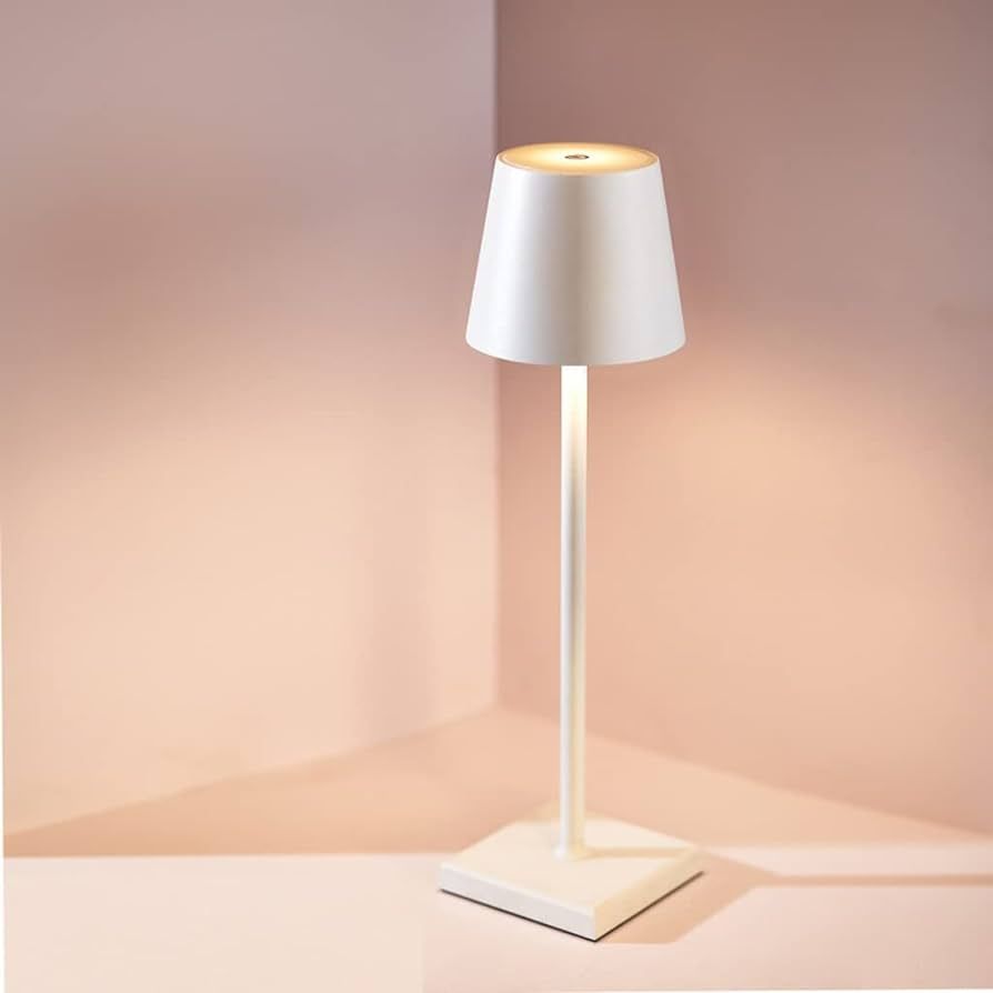 FXJ USB Aluminum Alloy Table Lamp LED Rechargeable Table Lamp Wireless Table Lamp | Amazon (US)