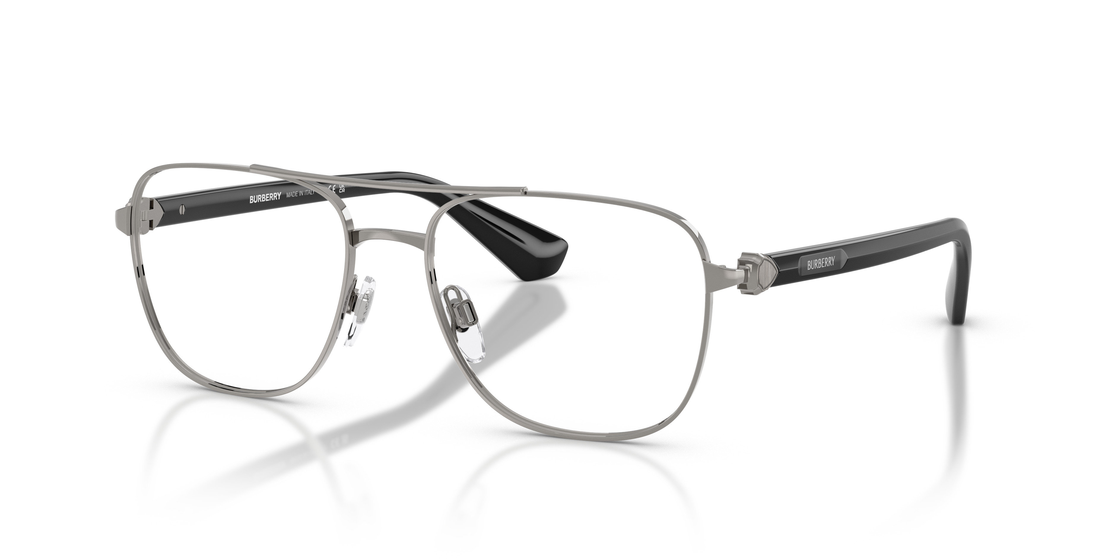 Burberry Unisex Be1396 Gunmetal Size: | Glasses.com