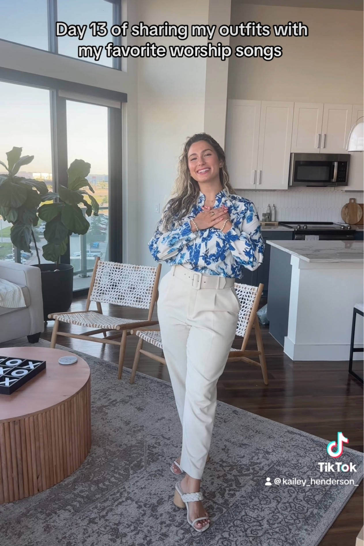 Light and bright blue and white workwear look. Dress pants and a blouse is the easiest office outfit. Just mix it up with different prints, colors, and styles of blouses and a coordinating pant to always look classy  

#LTKMidsize #LTKWorkwear #LTKStyleTip