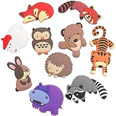 VLOOK Fridge Magnets Kids Cartoon Zoo Animal Magnetic Toys Toddler Refrigerator Magnets for White... | Amazon (US)
