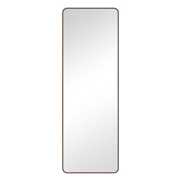 Aluminum Rectangle Walnut Easel Mirror, 20x60 | At Home
