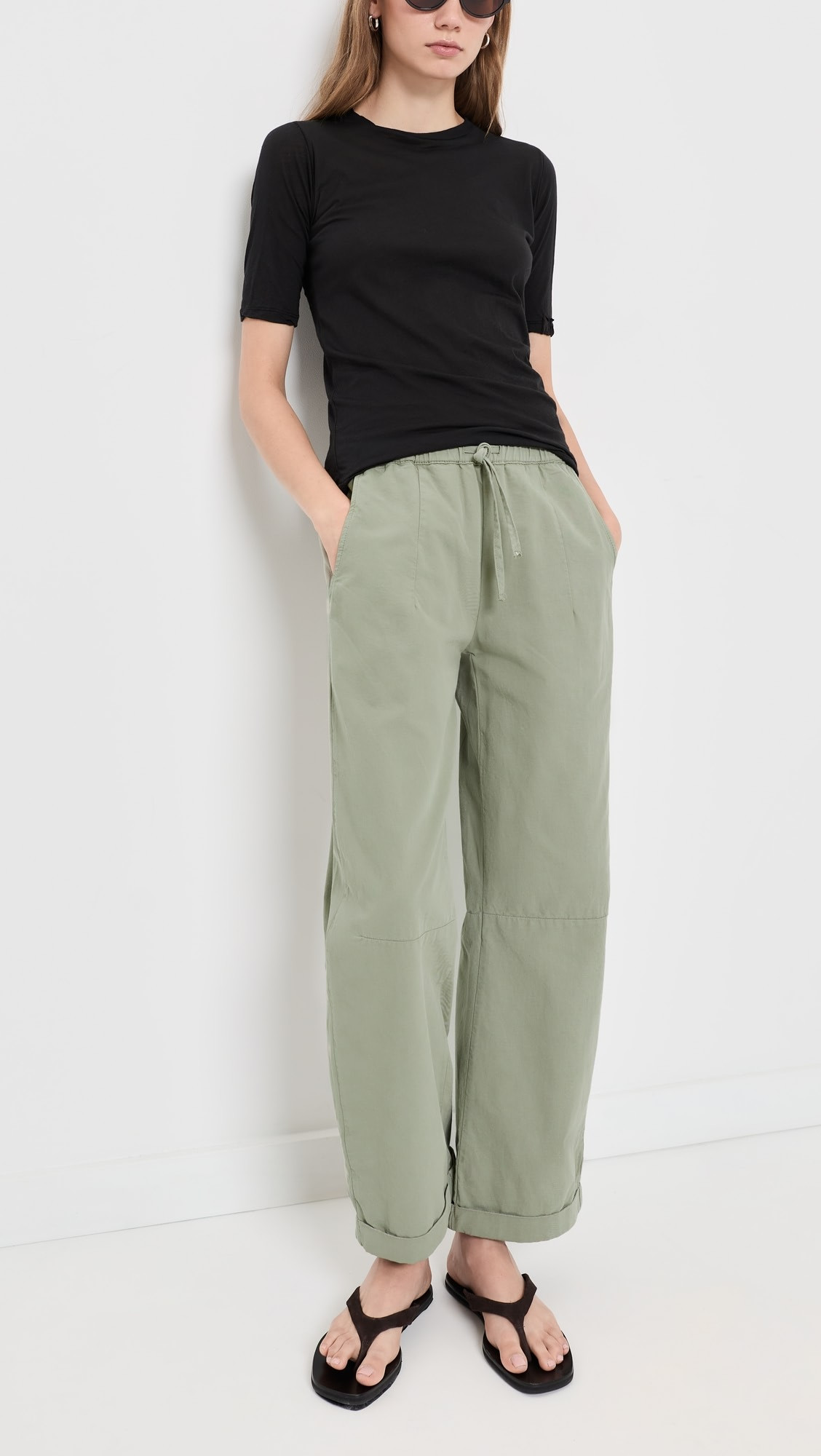 Mara Sateen Drawstring Pants | Shopbop