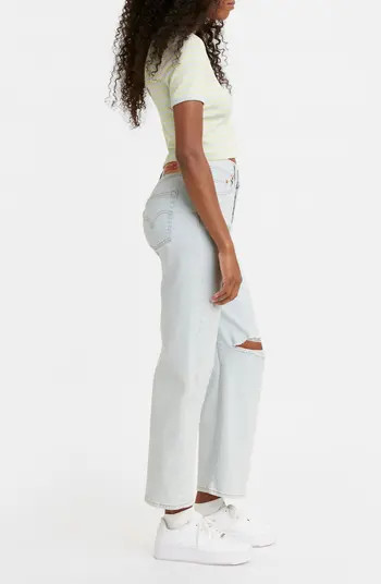 Levi's® LEVIS Ribcage High Rise Ankle Crop Straight Leg Jeans | Nordstromrack | Nordstrom Rack