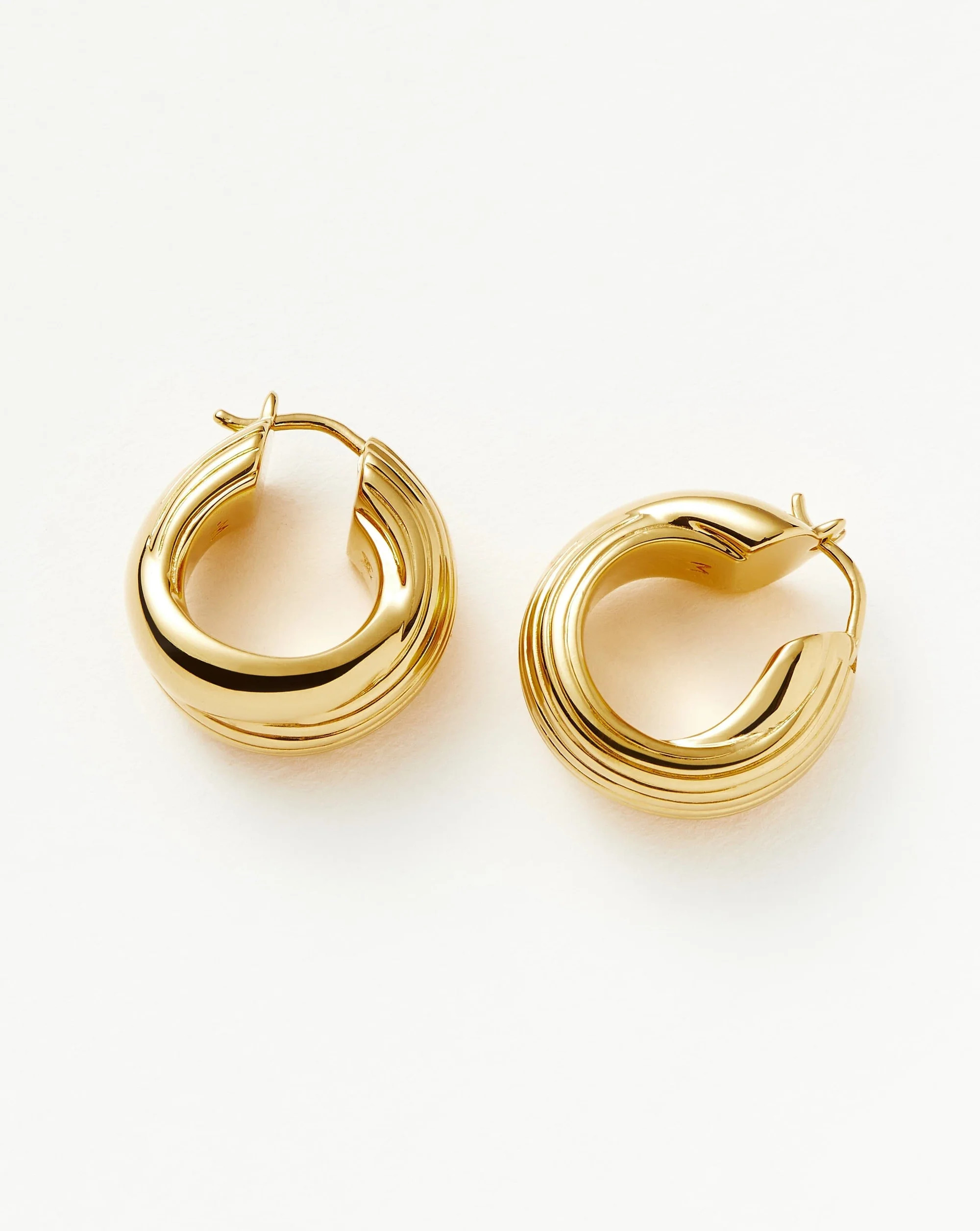 Lucy Williams Entwine Ridge Hoop Earrings | Missoma UK