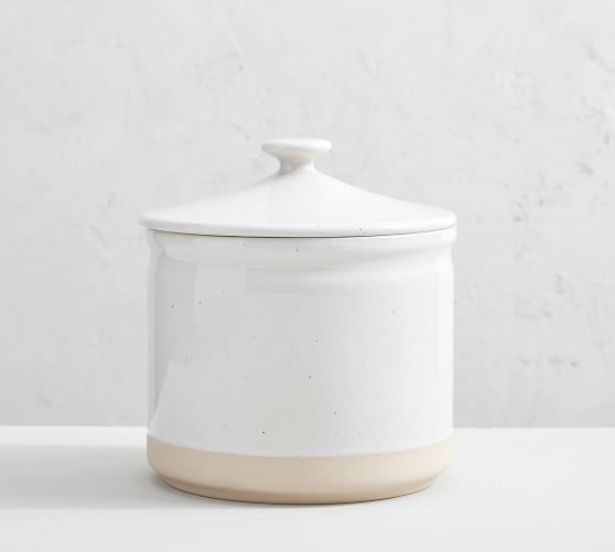 Casafina Fattoria Kitchen Canisters, Stone - Large | Pottery Barn (US)