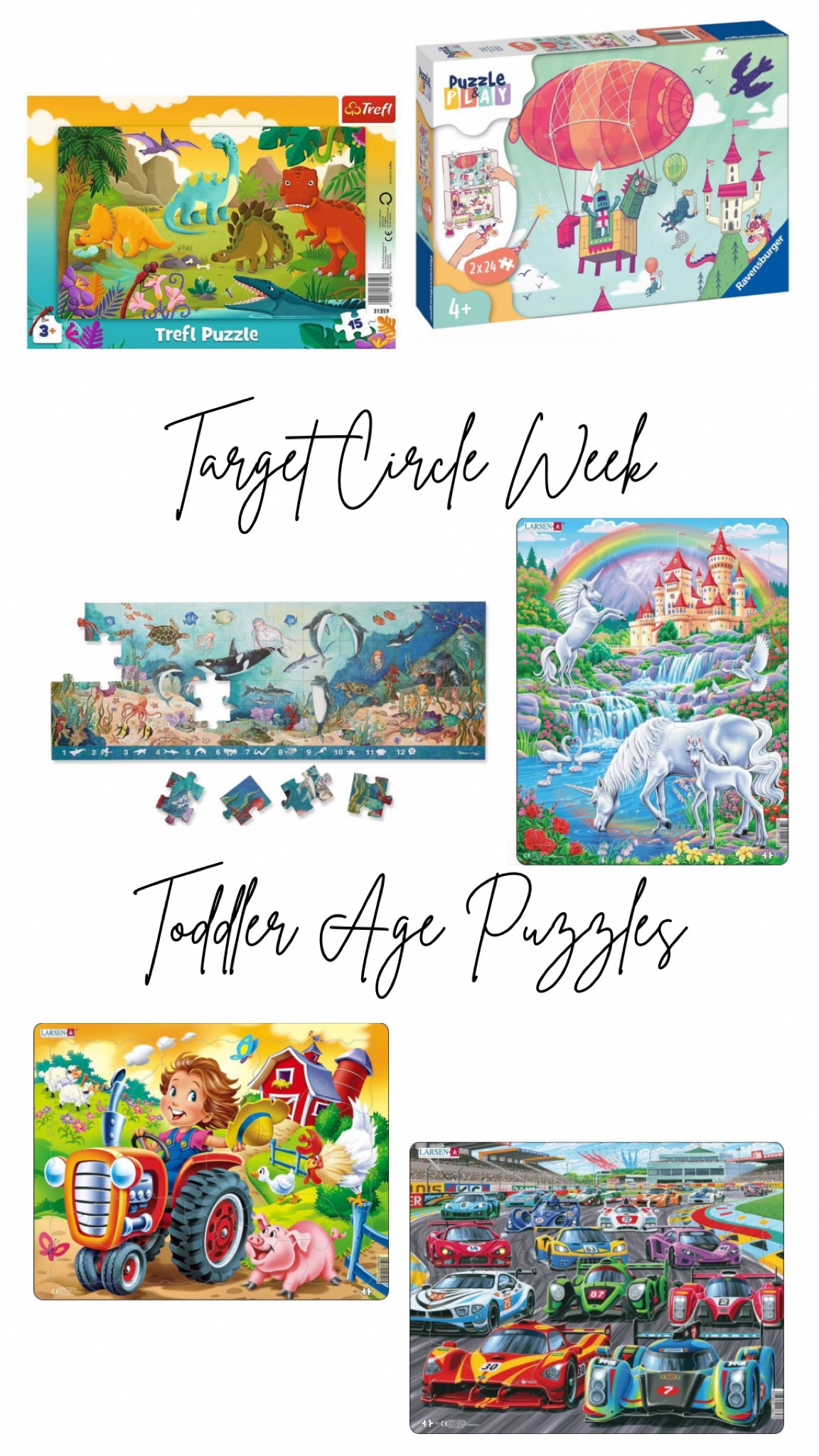 My kids, especially Carter, are obsessed with puzzles! She definitely gets it from both her parents, since my hubs and I are both puzzle addicts, too. So many good ones on sale at Target this week! They definitely have something for whatever your little one is into. Snagged the Ravensberger puzzle and play ones for Carter because.. how cool!

#LTKSaleAlert #LTKSummerSales #LTKKids