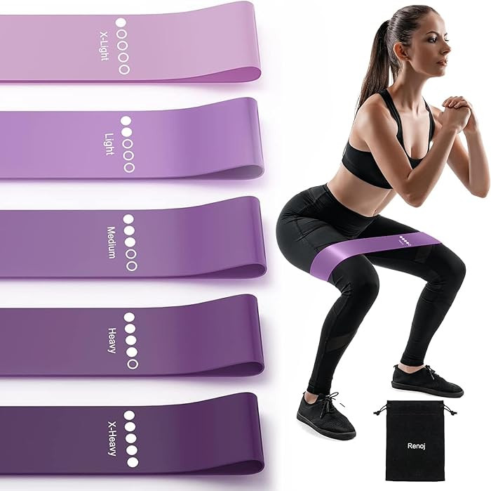 Resistance Bands for Working Out, 5-Pack Elastic Loop Exercise Bands for Strength Training Stretc... | Amazon (US)