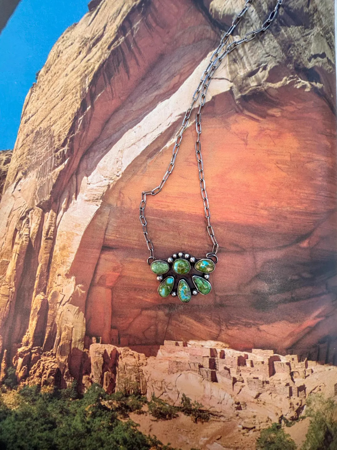 Sonoran Turquoise Half Cluster Necklace | Western Jewelry | Gift for Her - Etsy | Etsy (US)