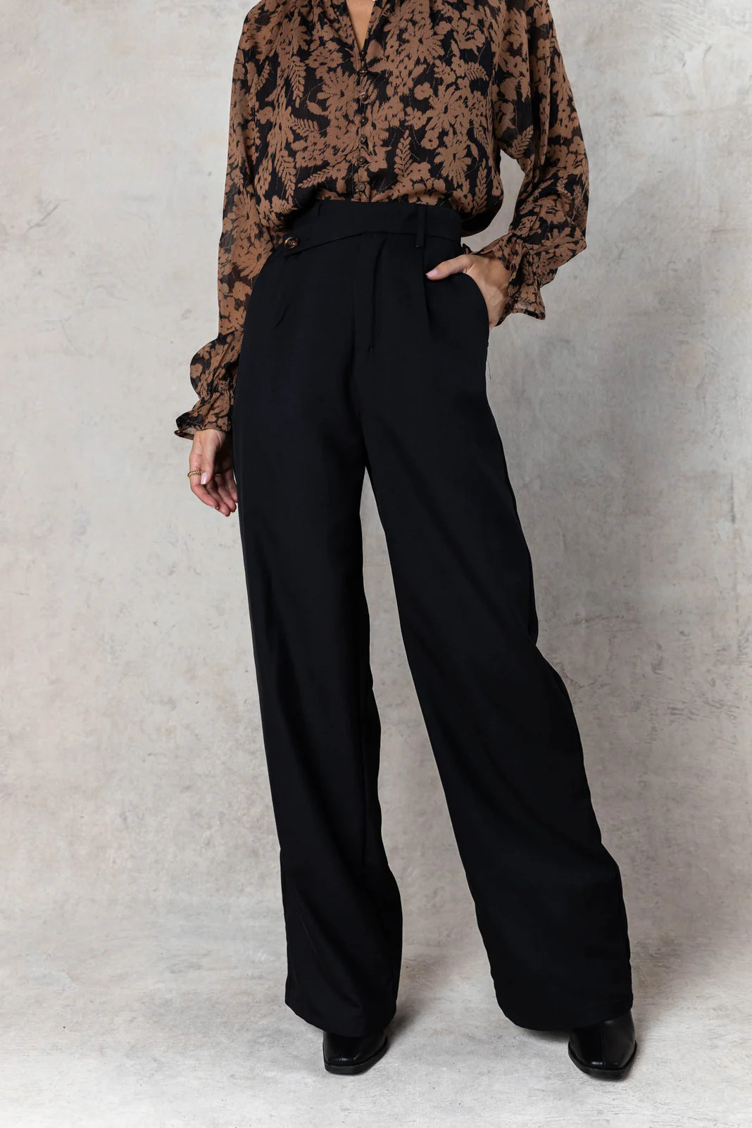 Maeve Wide Leg Pants in Black - böhme | Böhme US
