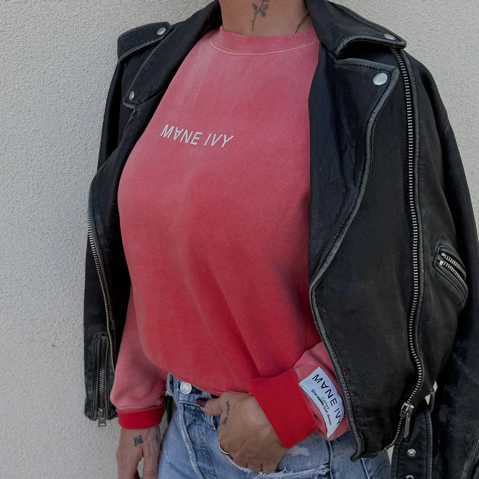 THE RED CREWNECK SWEATSHIRT | Mane Ivy