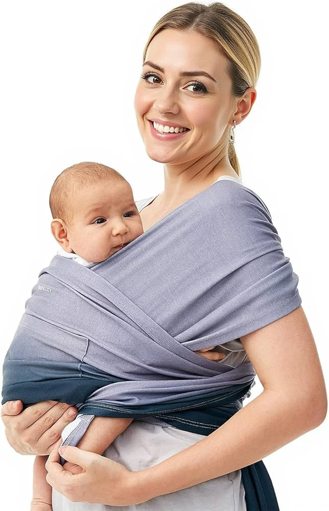 Momcozy Baby Wrap Carrier, Ergonomic Infant Slings for Newborn to Toddler 8-35 lbs, Adjustable Ba... | Amazon (US)