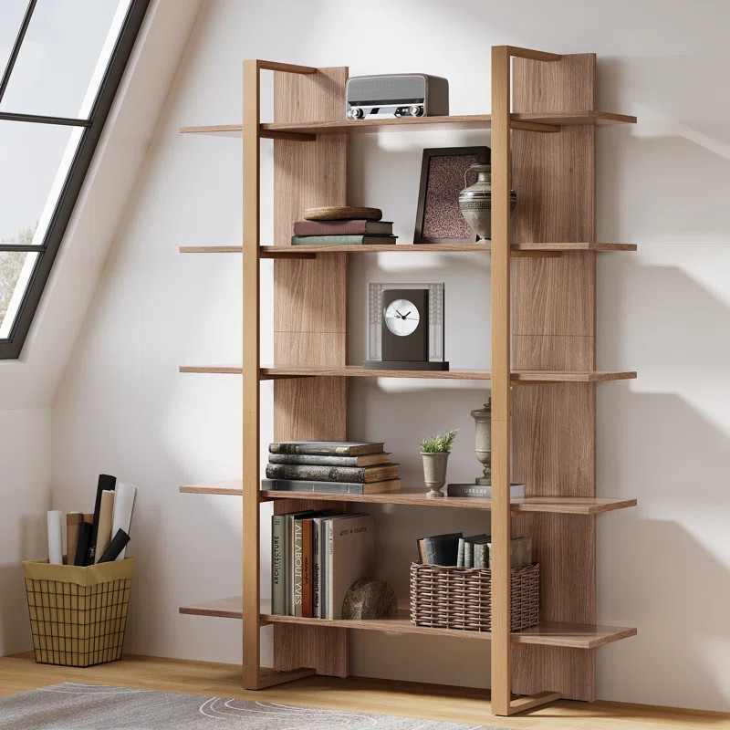 5-Tier Bookshelf Etagere Bookcase Bookshelves For Living Room, Bedroom | Wayfair North America