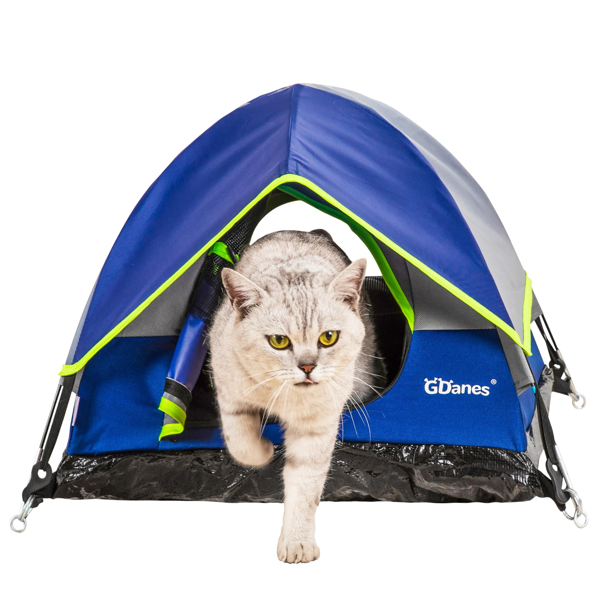 GDanes Blue Cat Tent, Large Cave Bed for Indoor Cats and Small Dogs with Soft Pad - 22" x 22" x 1... | Amazon (US)