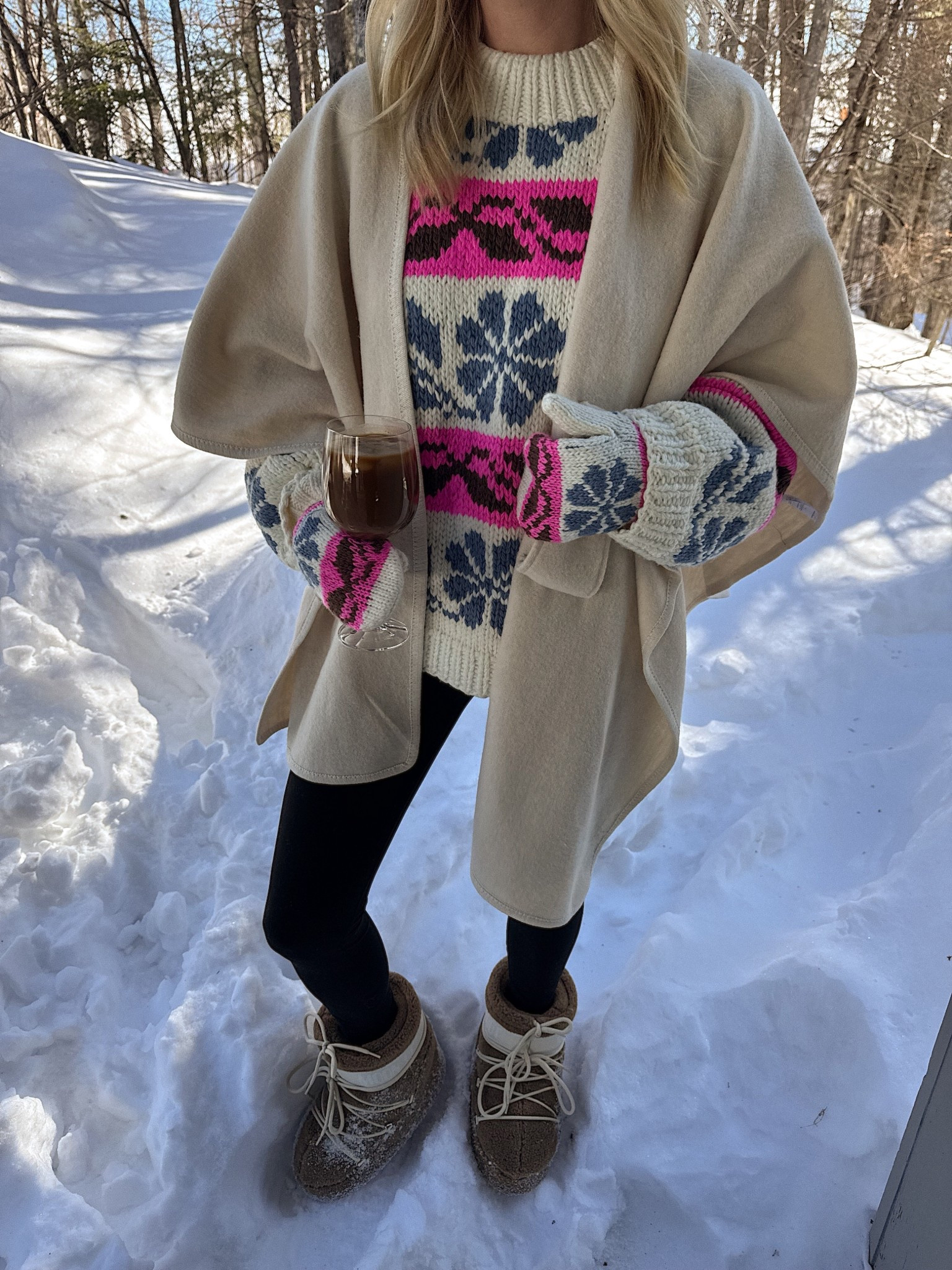 Cutest matching gloves and sweater 🩷

#LTKSeasonal #LTKootd