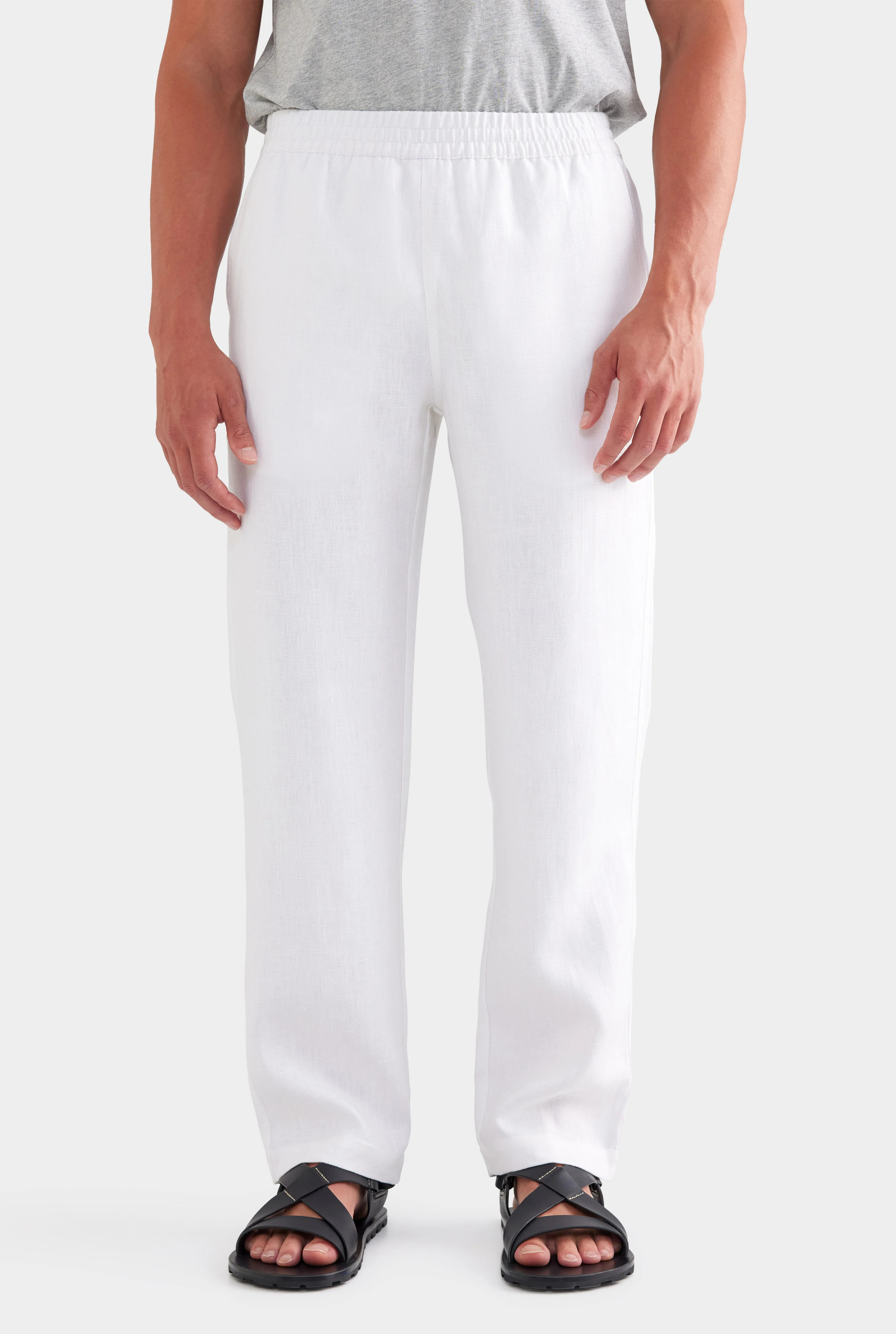 Mens Heavyweight Lounge Pant White | Venroy | Venroy AU
