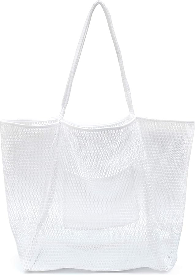 HOXIS Mesh Beach Tote Womens Shoulder Handbag | Amazon (US)