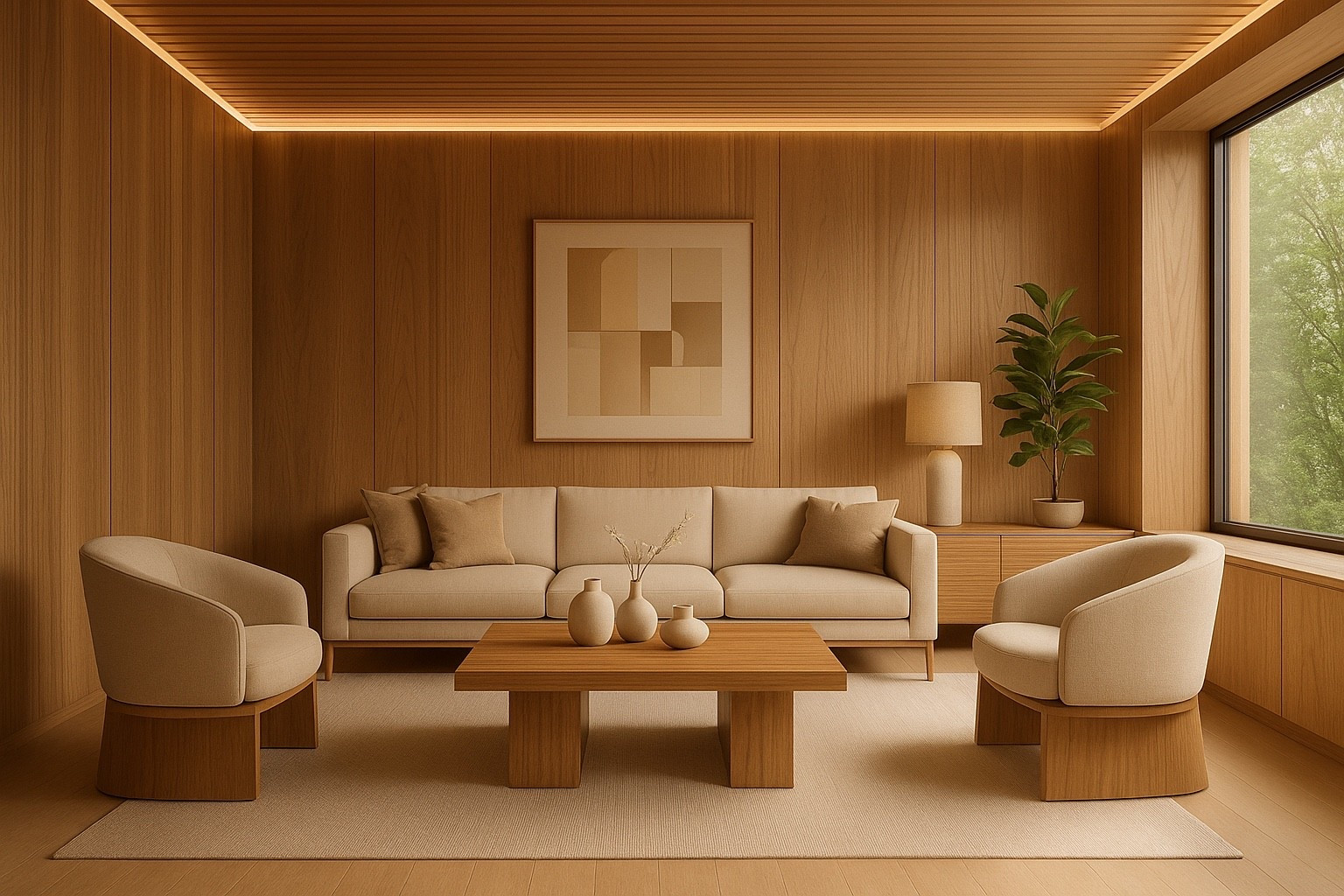 A cozy modern living room in warm beige tones with wood accents and soft LED lighting. Neutral minimalist style, elegant lines, calming textures and a luxury atmosphere.
Perfect inspiration for anyone creating a light, modern, New-York–inspired home aesthetic.

Shop the full look below — sofa, chairs, rug, coffee table, décor 🌟
#LTKHome #livingroominspo #modernlivingroom #neutralhome #warmwoodinterior
#ledlighting #minimalistinterior #cozystyle #homedecorfinds #aestheticdecor
#modernfurniture #interiordesigninspo #neutraltones #luxuryinteriors
#homeaesthetic #newyorkapartment #scandinavianstyle #modernvibes #beigelivingroom

#LTKHoliday #LTKHome #LTKvlog
