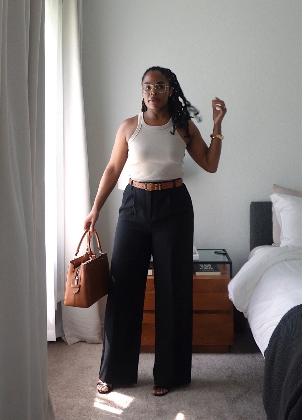 Neutral office outfit | These pants are perfect! They’re lightweight but still warm enough to wear in fall and Texas winter.

#LTKootd #LTKWorkwear