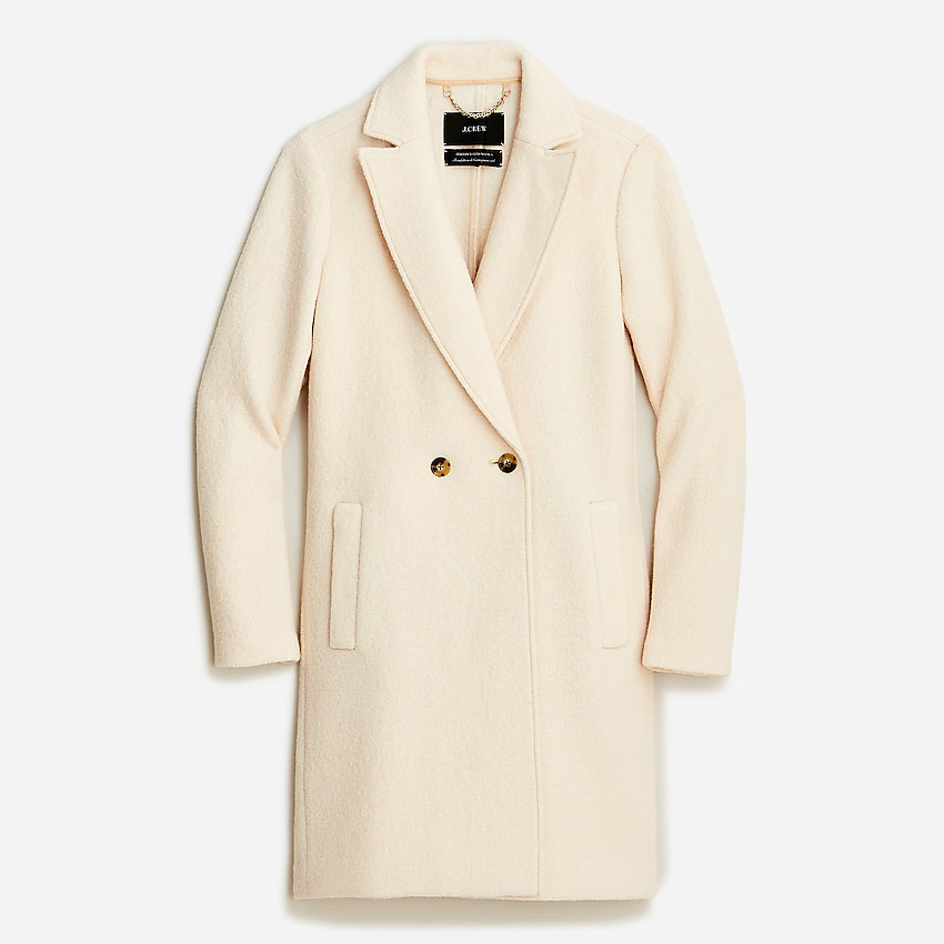 New Daphne topcoat in Italian boiled wool | J. Crew US