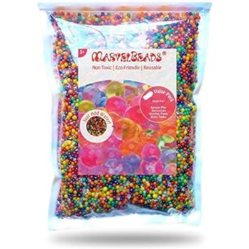 MarvelBeads Water Beads Rainbow Mix (Half Pound) for Spa Refill, Sensory Toys and Décor | Amazon (US)