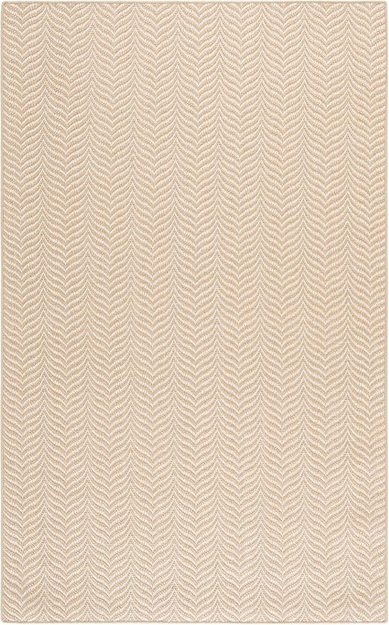 SAFAVIEH Area Rug 4x6 - Palm Beach Collection - Maize & Ivory, Sisal & Wool, Ideal for Living Roo... | Amazon (US)