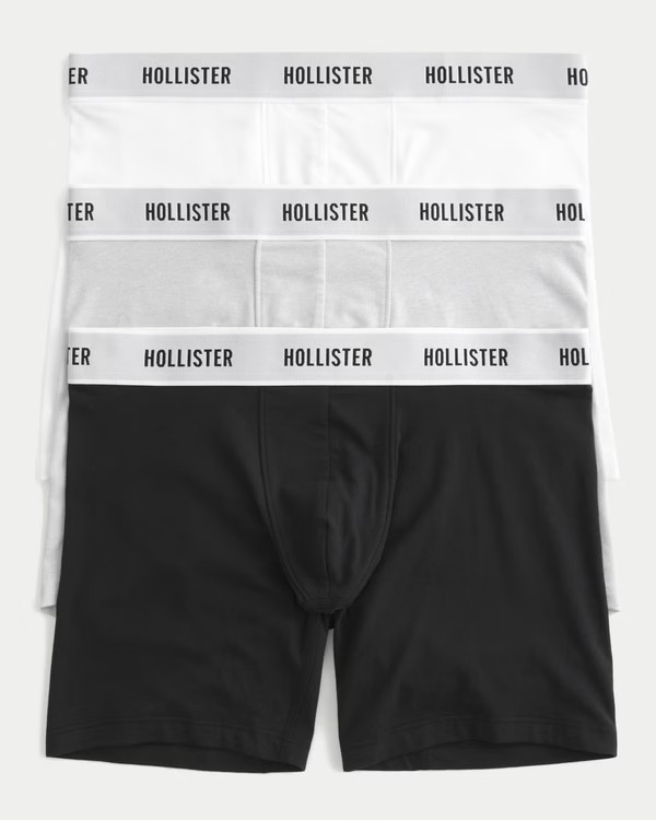 Longer-Length Boxer Briefs 3-Pack | Hollister (UK)