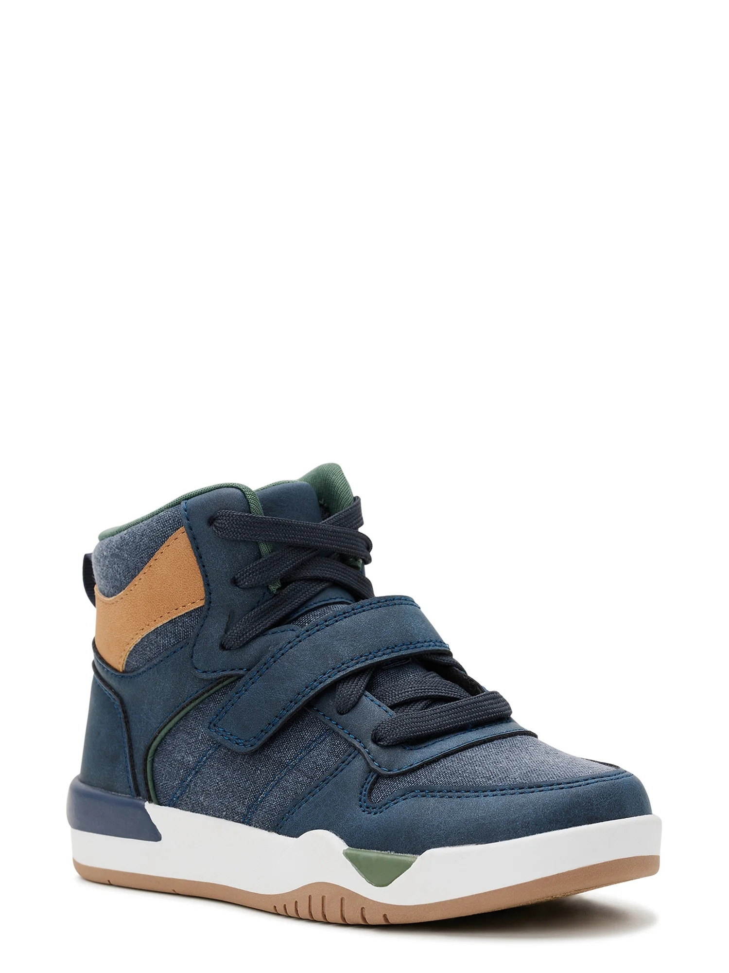 Wonder Nation Boys Fashion High Top Sneakers, Sizes 13-6 | Walmart (US)