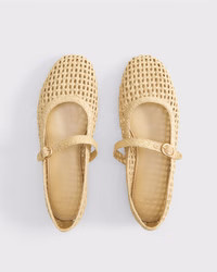 Women's Mary Jane Crochet-Style Flats | Women's Shoes | Abercrombie.com | Abercrombie & Fitch (US)