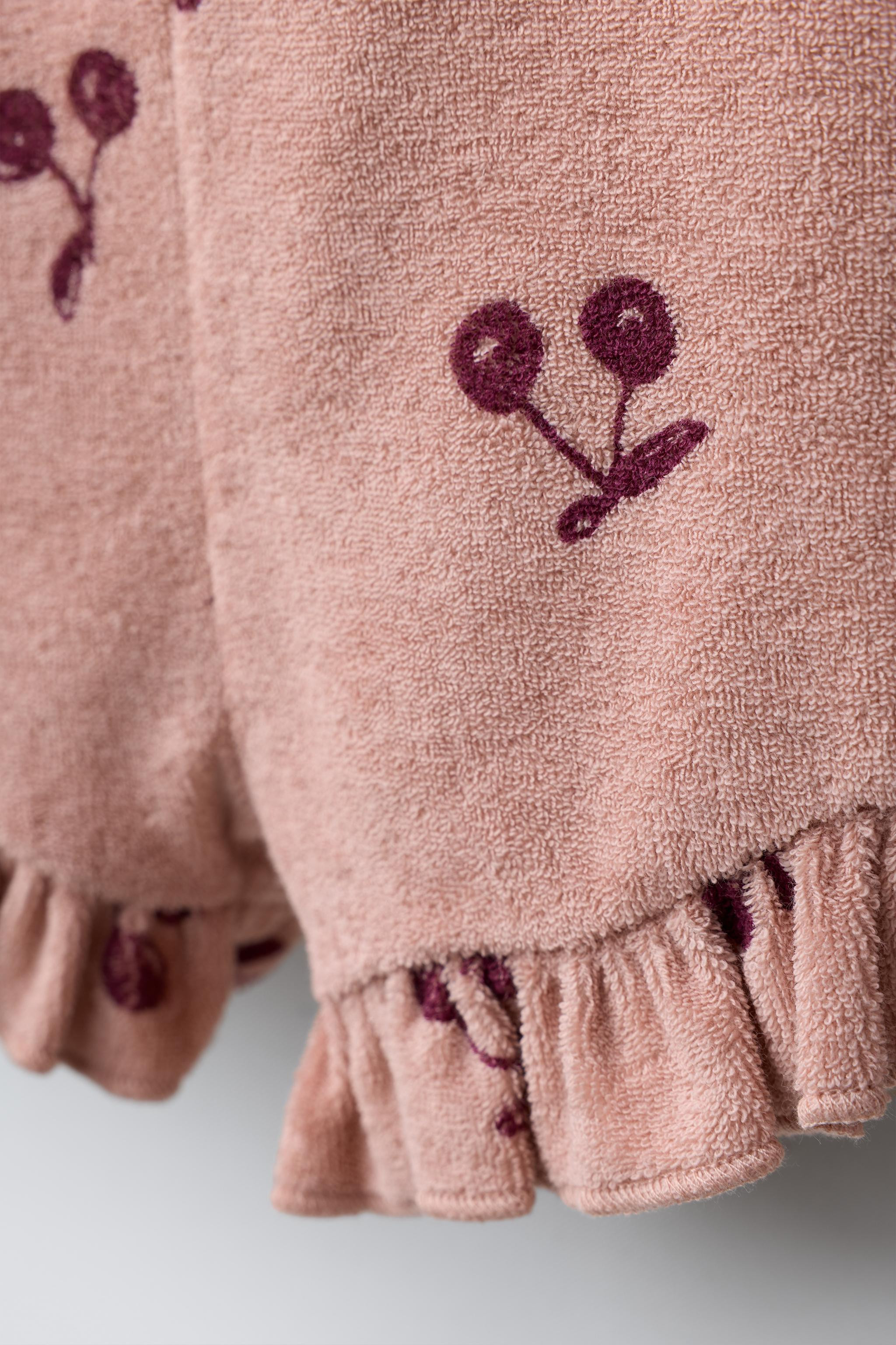 CHERRY TERRY CLOTH SHORT JUMPSUIT | Zara US