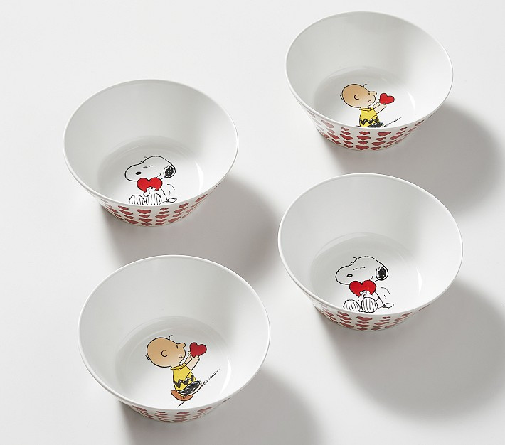 Peanuts® Valentine's Day Bowls | Pottery Barn Kids