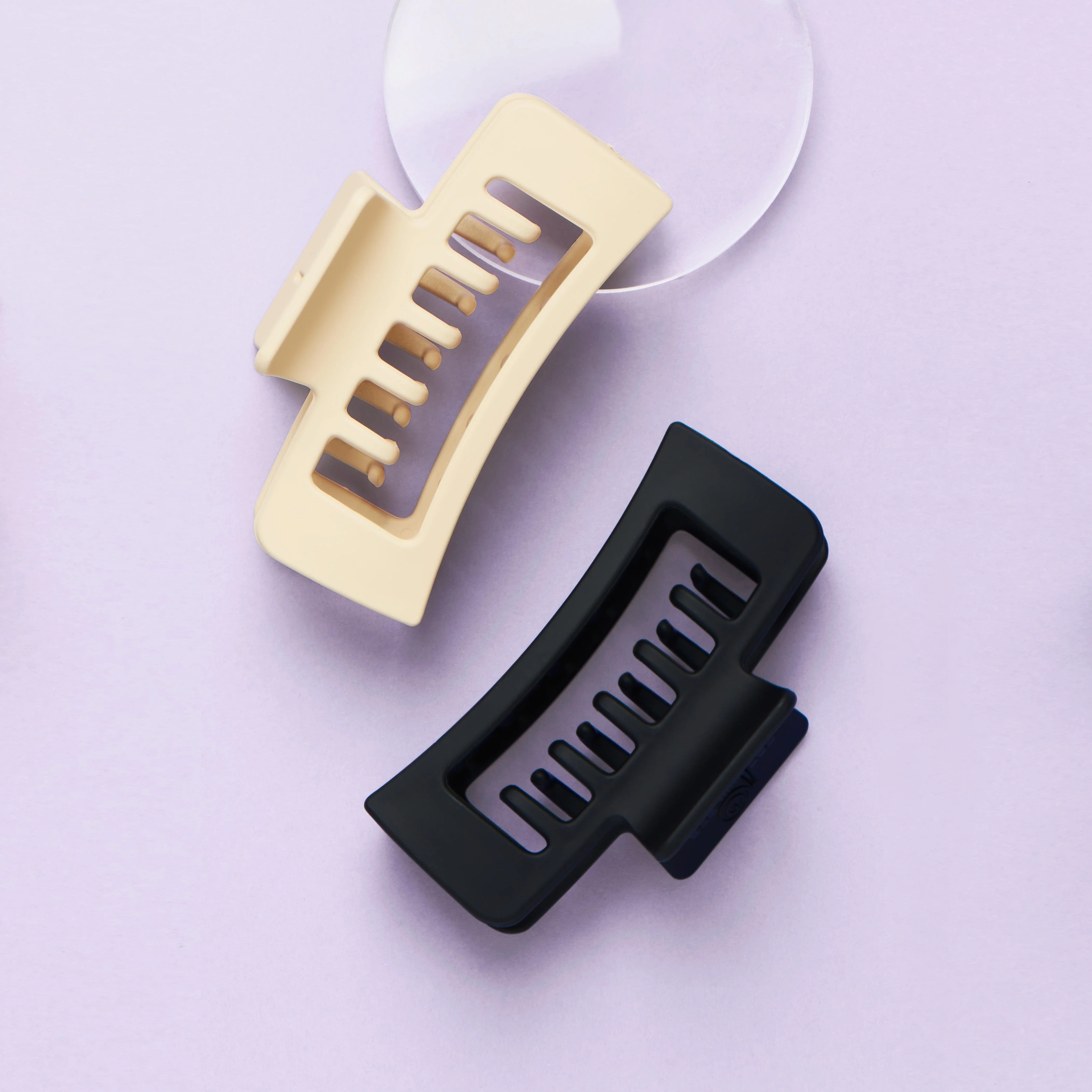 Double Claw Clip Duo - Black &amp; Tan | GIMME BEAUTY