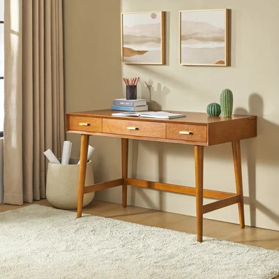 Kerah Writing Desk with Cable Management | Wayfair North America