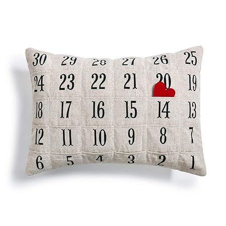 Redrock Traditions Countdown to Everything Calendar 20 x 14 Tetron Cotton Decorative Throw Pillow | Amazon (US)