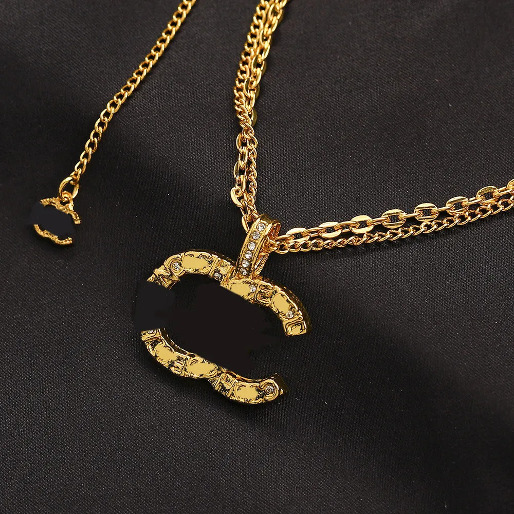 18K Gold Plated Luxury Designer Necklace for Women Letter Embossment Choker Chain Necklaces Jewel... | DHGate