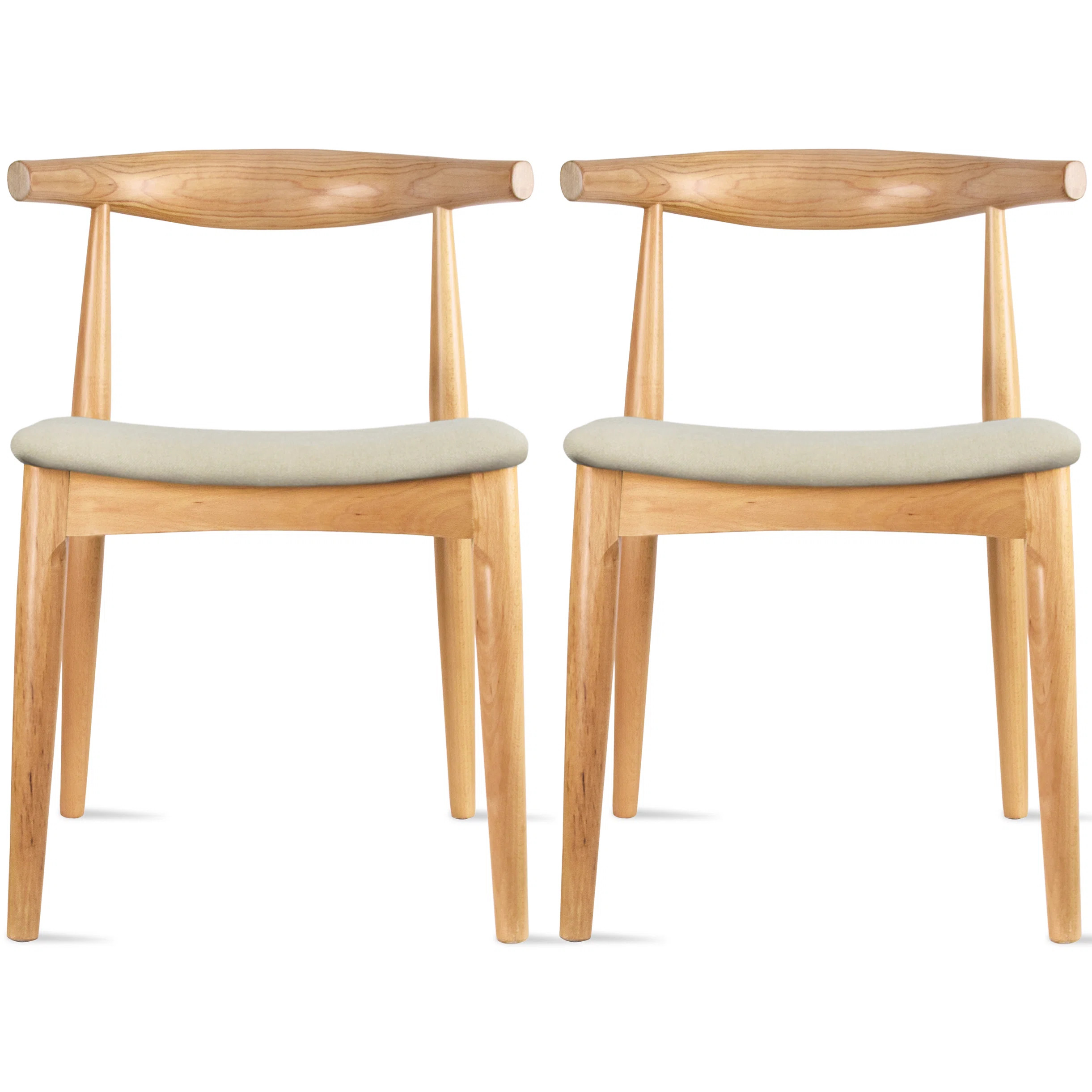 Clouser Faunsdale Dining Chair - Upholstered Fabric Slat Back Side Chair with Cushion Seat - Kitc... | Wayfair North America