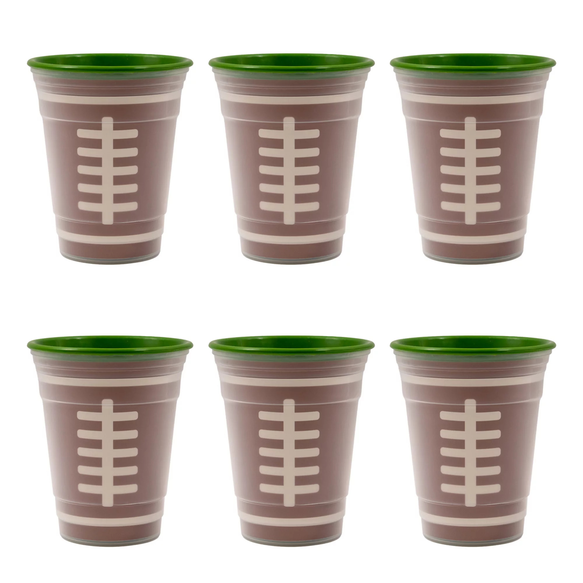 Celebrate Together™ Fall 6-Pack Football Party Cups, Green | Kohl's