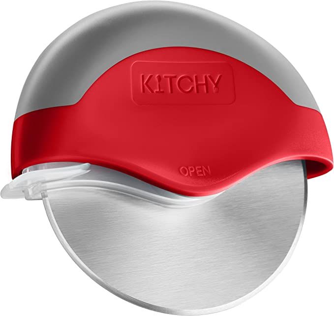 Kitchy Pizza Cutter Wheel - No Effort Pizza Slicer with Protective Blade Guard and Ergonomic Hand... | Amazon (US)