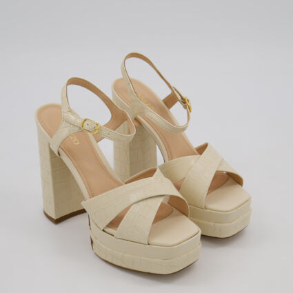 Cream Reptile Miranda Heels | TK Maxx