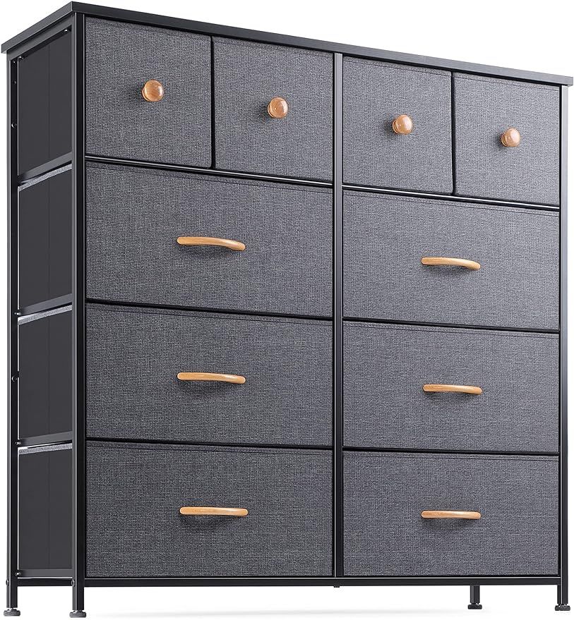 Nicehill Dresser for Bedroom with 10 Drawers, Storage Drawer Organizer, Tall Chest of Drawers for... | Amazon (US)