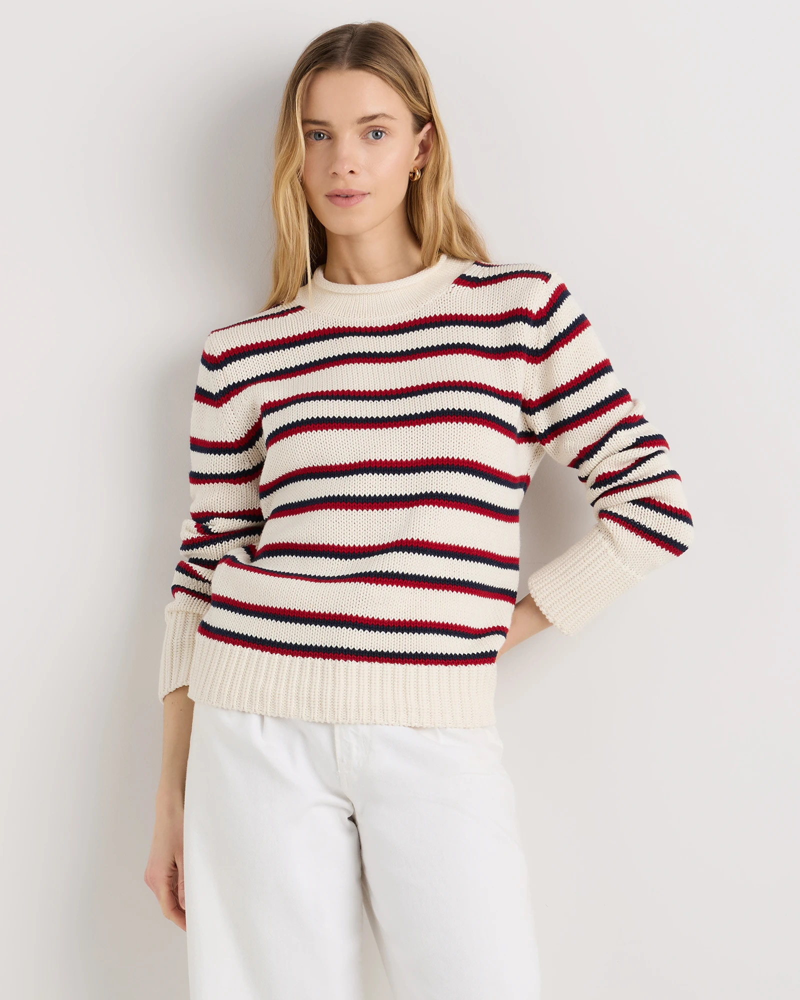 100% Organic Cotton Roll Neck Sweater | Quince
