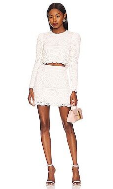 SAYLOR Bernie Top and Skirt Set in Ivory from Revolve.com | Revolve Clothing (Global)
