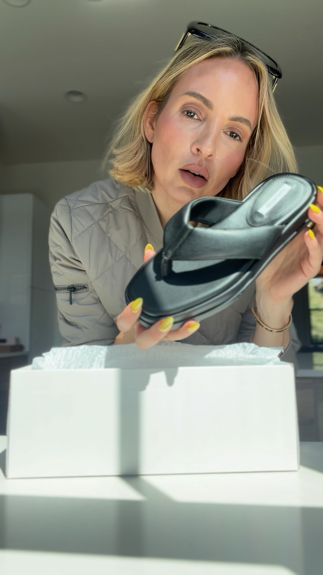 These will be great for the summertime. I like that they’re flip-flops, but they’re elevated flip-flops. Run tts 





@Steve Madden US #sponsored

#LTKSeasonal #LTKTravel #LTKOver40