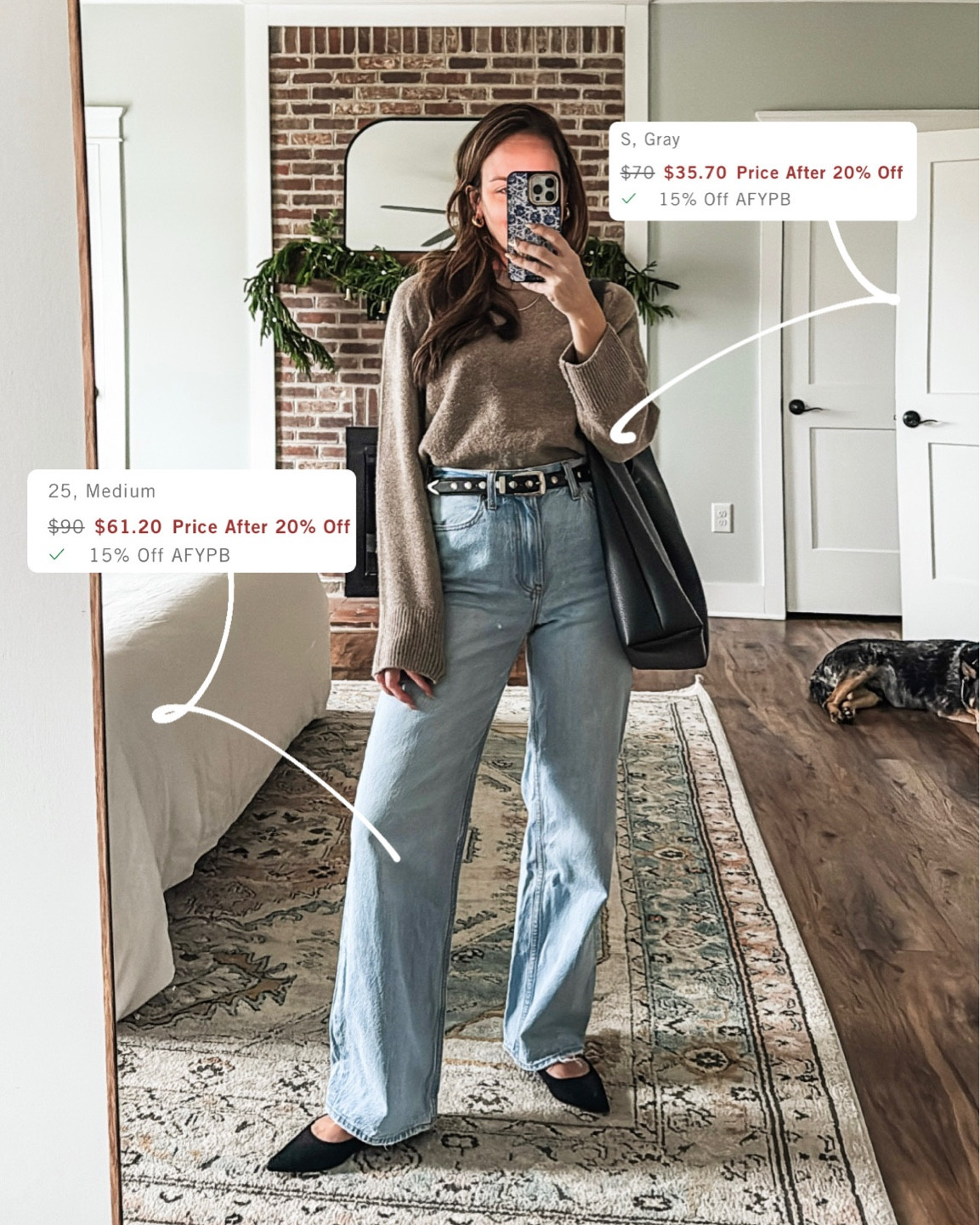 Code AFYPB for stackable sale! In XS sweater 25 denim regular length I’m 5’3”. 

#LTKFindsUnder100 #LTKFindsUnder50 #LTKSaleAlert