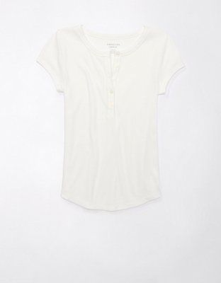 AE Ribbed Henley T-Shirt | American Eagle Outfitters (US & CA)
