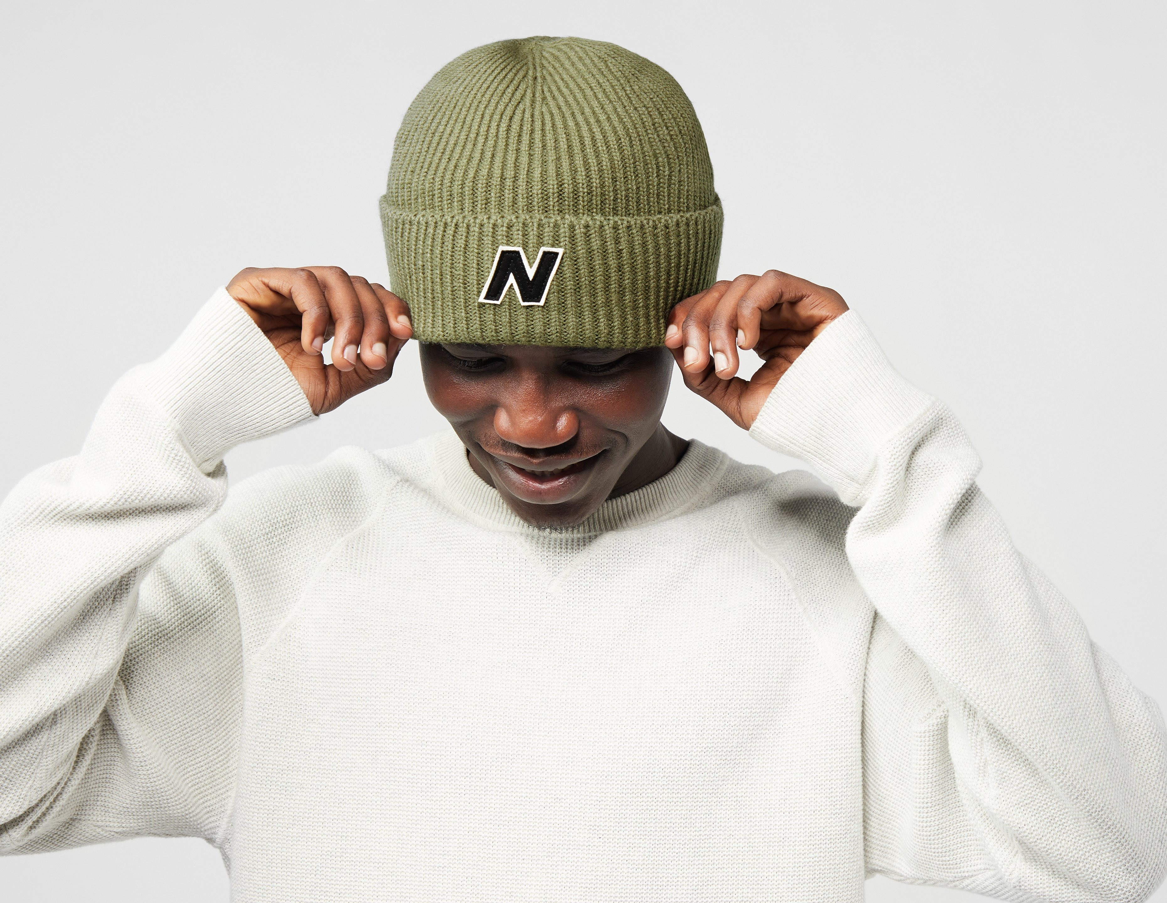 Green New Balance Watchman Beanie | size? | size? (UK)